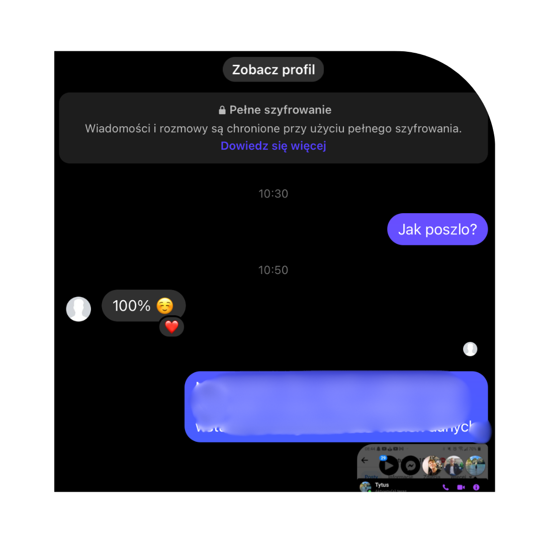 Bartek — rozmowa i wynik